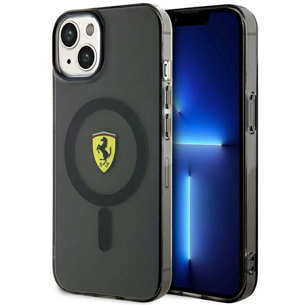 Ferrari FEHMP14MURKK Coque rigide pour iPhone 14 Plus 6,7" Noir translucide