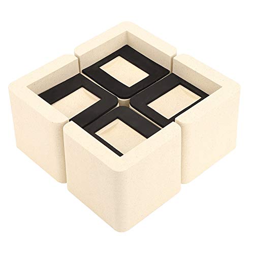 4pcs Nicht-Rutschbett-Riser für Mehrfachen und Höhenanpassung