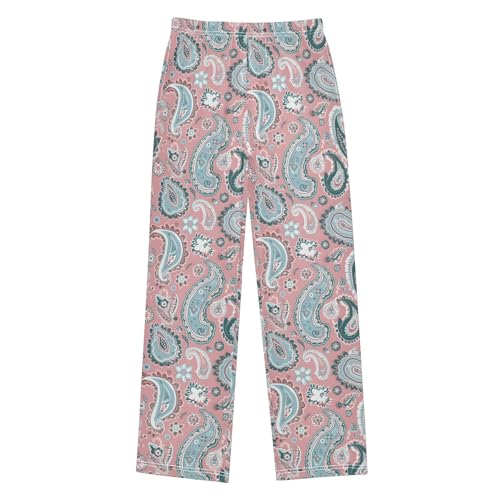 Pajama Pants Paisley Pattern Flowers PJ Bottoms Sleepwear Lounge Sleep Pant with Pockets