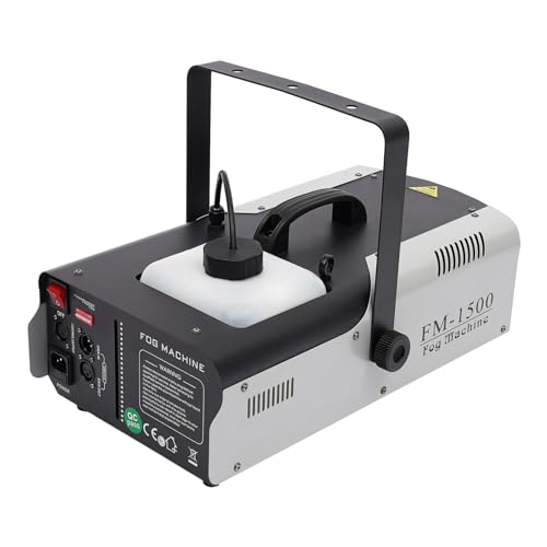 LED Nebelmaschine 1500W 9x3W RGB DMX Funk Fernbedienung 3in1 Bühnennebel Nebler Für Party Hochzeit DJ Show Theater Zuhause