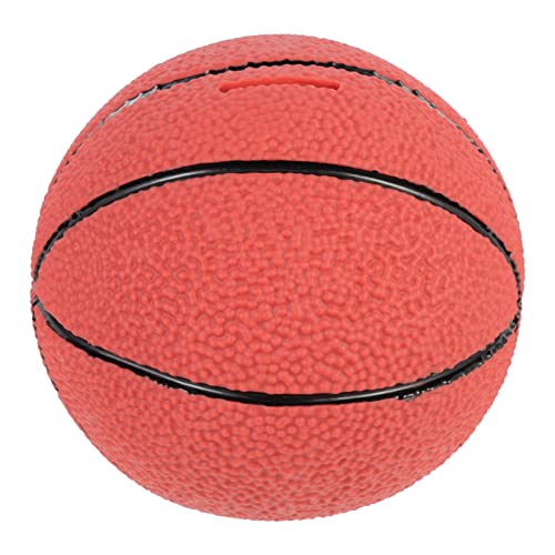 HEALSOPTHY Alcancía Baloncesto para Niñas Caja Vinilo y Resistente Decoración Escritorio y Práctica para Guardar Dinero
