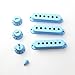 WINOMO Guitar Pickup Covers Knobs Tip Set: 5 Way Tip Cap, Guitar Accessories, Light Blue Electric Guitar Replacement Parts