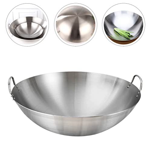Zerodeko Wok De Aço Inoxidável Frigideira De Aço Carbono Panela De Paella Panela De Reaquecimento Co