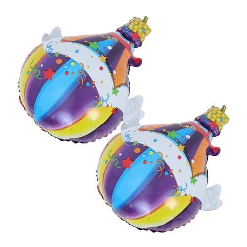 HAWILLOSCH Hot Air Balloon Nursery Decor Aluminum Film Balloons for Birthday Party Shower Supplies