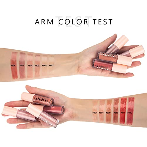 Tongyend Lip Gloss Sets,6 Pcs Lip Glow Oil,Tinted Lip Oil,Moisturizing Plumping Lip Gloss Hydrating Polished Lip Oil Set,Light Color Lip Plumper Lipstick Sets for Women (Set B) - Image 5