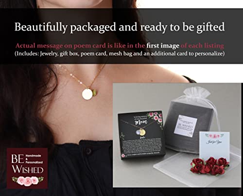 Be Wished Personalized Goddaughter Necklace from Godmother or Godfather, Name or Initial Necklace with Meaningful Message4