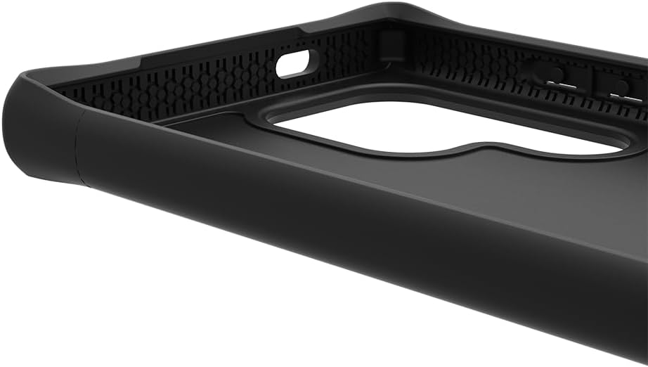 ITSKINS Ballistic R // Nylon High-Impact Hybrid Case for Samsung Galaxy S24 Ultra, Compatible with MagSafe, Protective Military Shockproof Cover, Slim Phone Case - Black