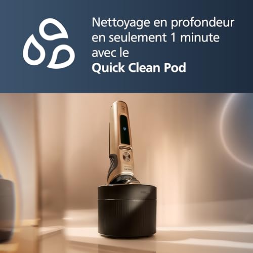Rasoir électrique PHILIPS S9000 Prestige Wet&Dry Technologie SkinIQ Lames NanoTech - vue 7
