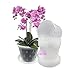 Produktbild Garten lux 14er Set Orchideentöpfe Transparente mit Drainageloche Ø14cm 1L und 14 Stücke Untersetzern Kunststoff-Pflanztöpfe Blumentöpfe für orchideen für den Innenbereich