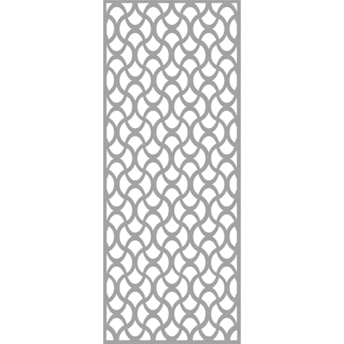 Image of 23 3 /8 inchW x 59 3 /8 inchH x 3 /8 inchT Resort Decorative Fretwork Wall Panels in Architectural Grade PVC