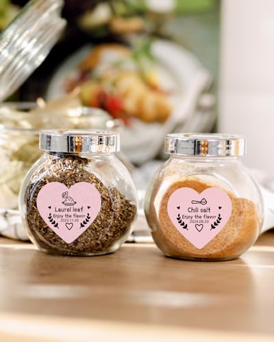 Image of Phomemo 3' Pink Heart Thermal Labels, 500 Labels /Roll
