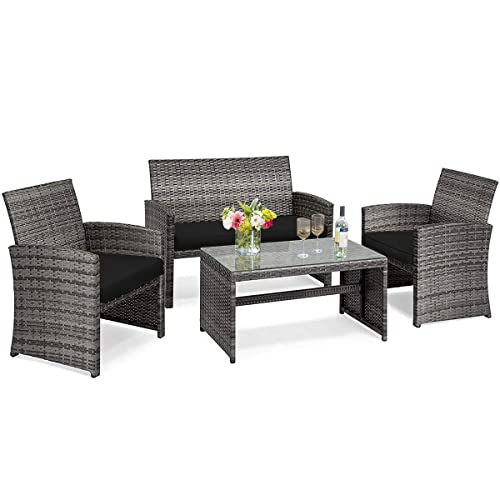 Tangkula 4-Piece Conversation Set
