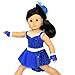Arianna Fits American Girl 18 Doll - Jazz Vibrant Blue Dance Costume, Glovelettes, Fedora - 18 inch Doll Clothes - Boutique Quality She's Worth it! - Designed in USA Fits 18 inch Dolls