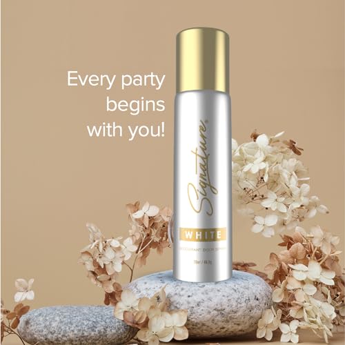 Image of Signature White Deodorant Floral Fruity Long Lasting Fragrance for Men Combo Pack of 3 (70 ml x 3)