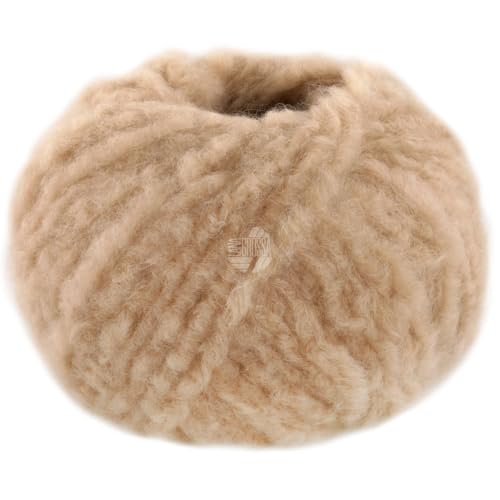 LANA GROSSA Royal Alpaca | Voluminöses Effektgarn aus den feinsten Alpaka Fasern | Handstrickgarn aus 93% Alpaka (Royal) & 7% Polyamid | 50g Wolle zum Stricken & Häkeln | 95m Garn FB 11