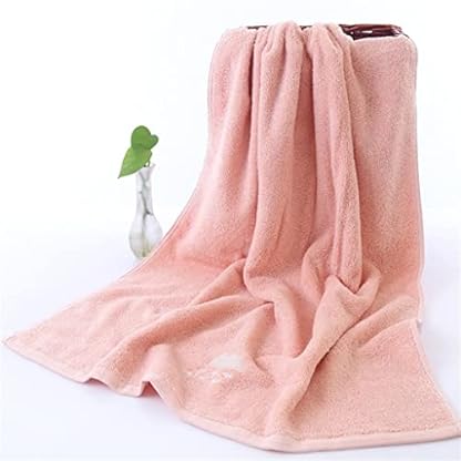 P9IDEDFH Einfarbiges besticktes Handtuch-Set vs. Blau, 1 Badetuch, Badezimmer und 2 Gesichtshandtücher für Erwachsene (Farbe: C, Größe A – Bild 4