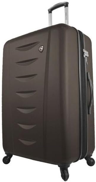 Mia Toro Italy Tasca Moderna Hardside 24 Inch Spinner Luggage, Brown, 24"