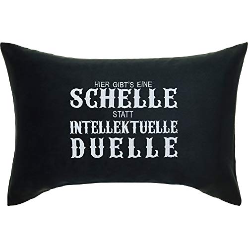 Coussin avec housse inscription allemand 40x60 rectangulaire - 2