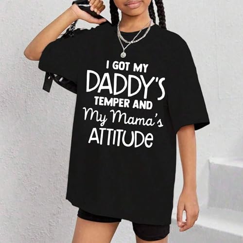 Tween Girl Funny Graphic Tees Shirts Cute Junior Shirt Kid Crewneck Summer Fashion Cotton Clothing Teen Girl Tshirt2