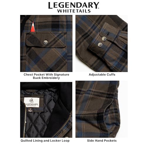 Image of Legendary Whitetails Mens Maplewood Hooded Shirt Jacket