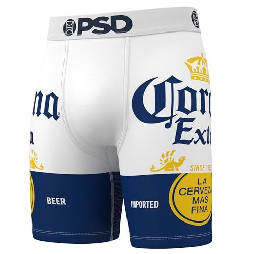 PSD Men's Beer & Alcohol Boxer Briefs, Breathable Men's Underwear, Moisture-Wicking Fabric, Available in Packs & Singles