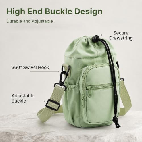 Image of HASTHIP Water Bottle Holder Insulated Crossbody Sleeve with Pocket