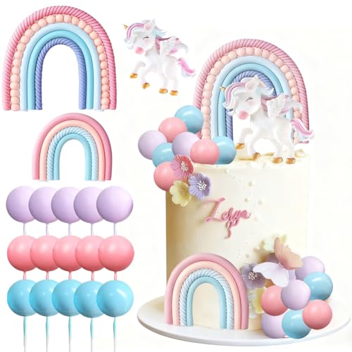 Decorazione Per Torta Unicorno Decorazione Per Compleanno Pony Topper Per Torta Arcobaleno Bomboniere Per Festa Unicorno Decorazione Per Compleanno Ar
