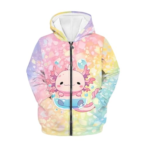 Girl Zip Up Hoodie Long Sleeve Sweatshirts Tops Fall Casual Jacket with Pockets for Kids 6-16 Years3