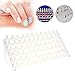 Produktbild Nagellack Halter für Nagelkunst Optional Display, Acryl Nageldesign Display Ständer, 6 Schichten (72 Schlitze) Nail Art Display Rack + 74 Nagel Ring für Praxis Nageldesign