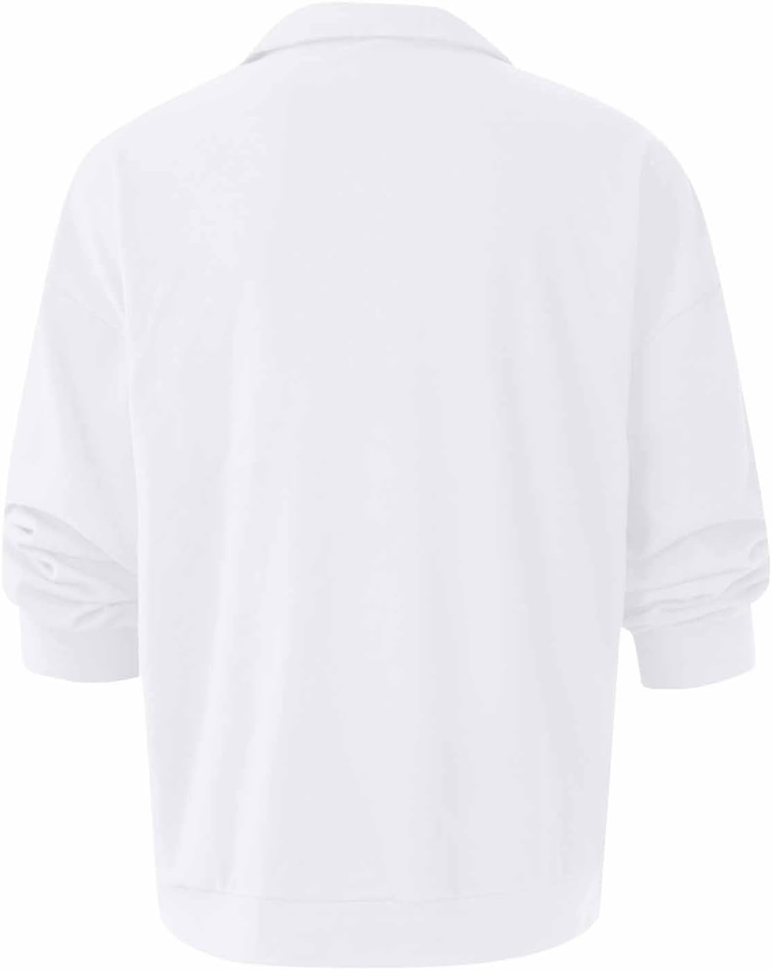 Ymosrh Men's Business Polo Shirts, Long Sleeve Stretch Casual Work Collar Shirts, M-3XL