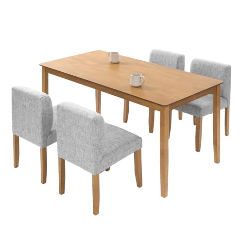 LOWYA ���E�� �_�C�j���O �_�C�j���O�Z�b�g 5�_ �`�F�A ��160cm �t�@�u���b�N �i�`�������{�O���[