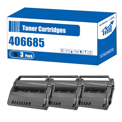 Compatible for Ricoh 406685 Toner Cartridges SP5200S SP5210SF SP5210SR Printers, High Yield 35000 Pages, Accurate Imaging Rich Colors (3 Pack Black)