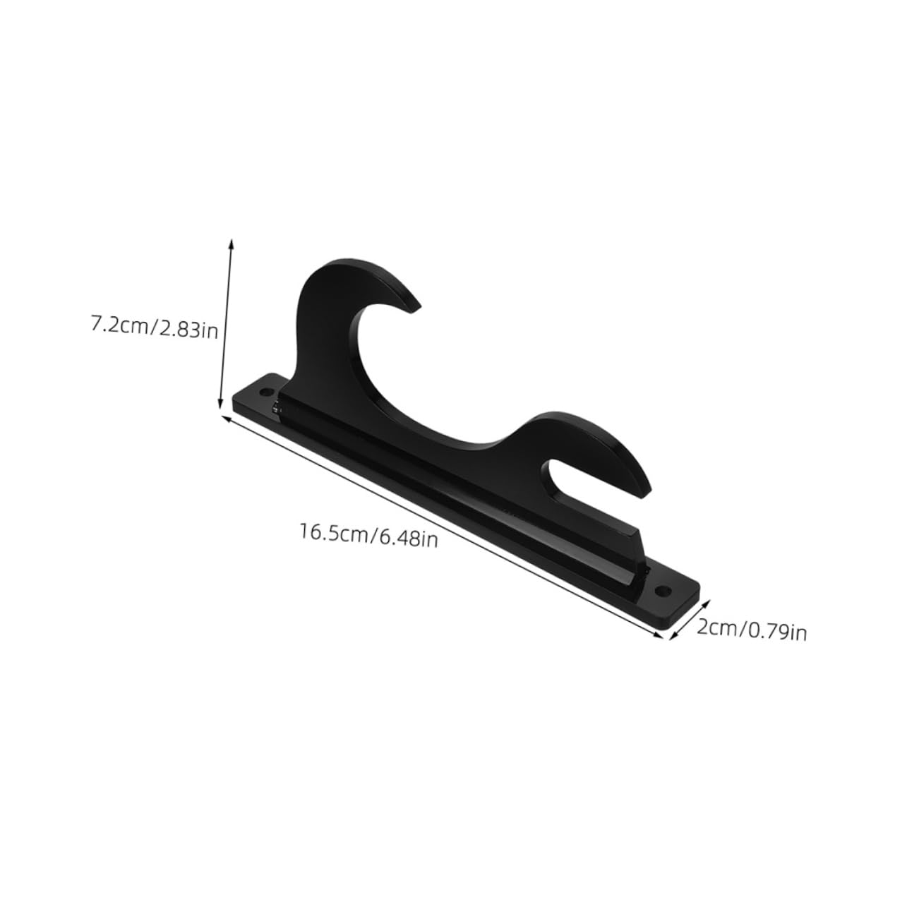 TOYANDONA Soporte de Espada para Pared, 3 Pares, Acrílico Negro