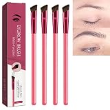 Anjoize Eyebrow Stamp, 4D Laminated Brow Home-grooming Kit, 4D Hair Stroke Brow Stamp Brush, Eyebrow