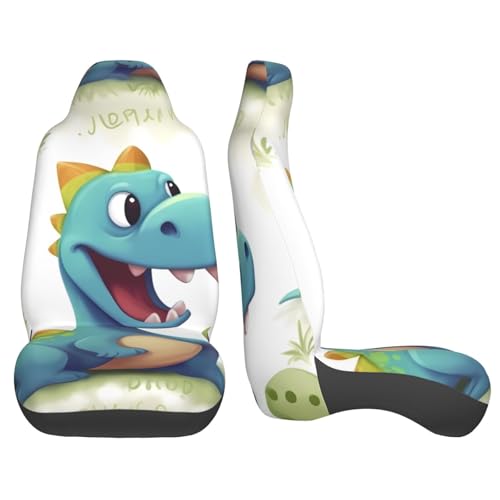 Housse de siège auto imperméable dinosaure universelle - 4