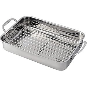 Cuisinart711714rr14inchchefsclassiccookwarecollectionlasagnapanwstainlessroastingrackstainlesssteel Urban Country Home Decor Cuisinart 7117 14rr 14 inch chefs classic cookware collection lasagna pan wstainless roasting rack stainless steel urban country home decor