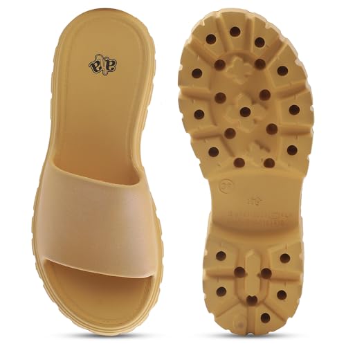 Image of Liberty A-HA LB46-01E Casual Sandal for Women - Grey, Dark Grey & Yellow | Comfortable EVA Sole and Cushioned Footbed | Durable Summer Footwear for Outdoor | Ideal for Everyday Wear