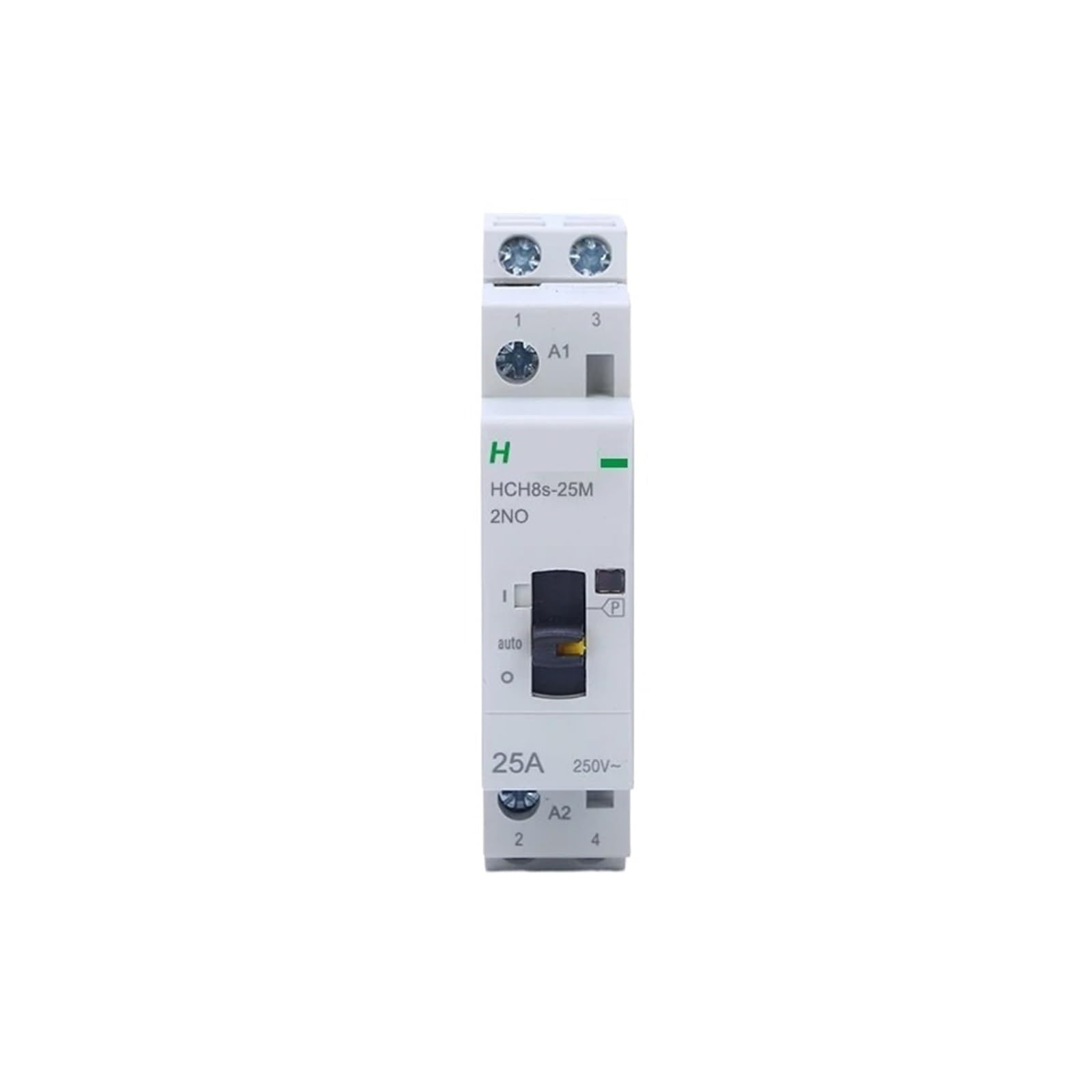 Contacteur modulaire 2P 16A 220V HCH8s-25M inverseur manuel rail Din tableau
