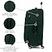 Travelpro Maxlite 5 Softside Expandable Luggage with 4 Spinner Wheels, Lightweight Suitcase, Men and Women, Forest Green, Checked-Medium 25-Inch