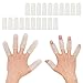 Madholly 20 Stück Gel-Finger-Abdeckung, Silikon-Fingerlinge, bequeme Gel-Fingerkappen Fingerschutz für Frauen und Männer, ideal für Trigger-Finger, Finger-Rissbildung, Fingerarthritis, Finger-Hornhaut