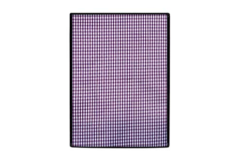 Image of Stylista Waterproof Front Load Washing Machine Cover Compatible for LG 5.5 kg, 6 kg & 6.5 kg Pin Check Pattern Voilet