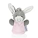 Sterntaler Marionnete à Doigts, Âne Emmi Fille, 12 x 8 x 5 cm, Gris/rose
