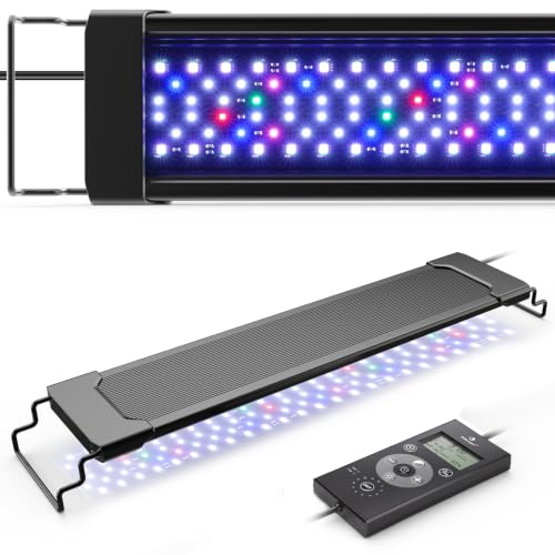 Image of fishkeeper Aquarium Plant Light with Time Sync, 24 /7 with 6 Rows of LEDs