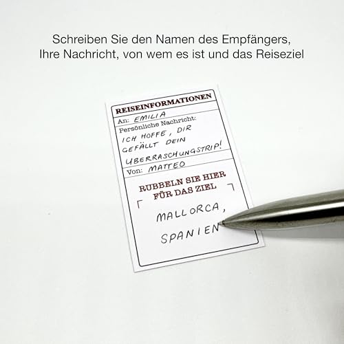 Überraschungs-Mini-Koffer & Mini-Goldfolien-Pass Geschenkset zum Selbermachen – Perfekt für Valentinstag, Geburtstage & Reisen!