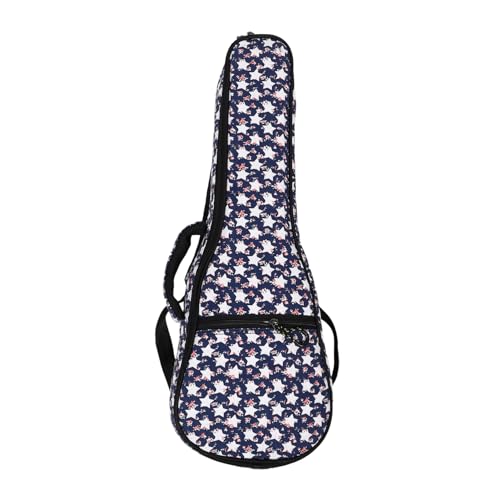 Housse de transport pour ukulélé imperméable avec poches et sangle pour étui guitare