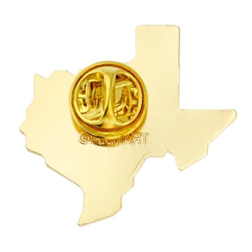 image for PinMart Texas Shape Flag Lapel Pin – Complete United States of Ameri