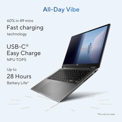 Image of ASUS Vivobook 14 Flip (2026),Intel Core Ultra 5 226V,Intel Arc iGPU,16GB RAM,512GB SSD,OLED,14 inch(35.5 cm),Windows 11,M365 Basic(1Y),Office 2024,Matte Gray,1.57 Kg,TP3407SA-SG183WS,AI Laptop