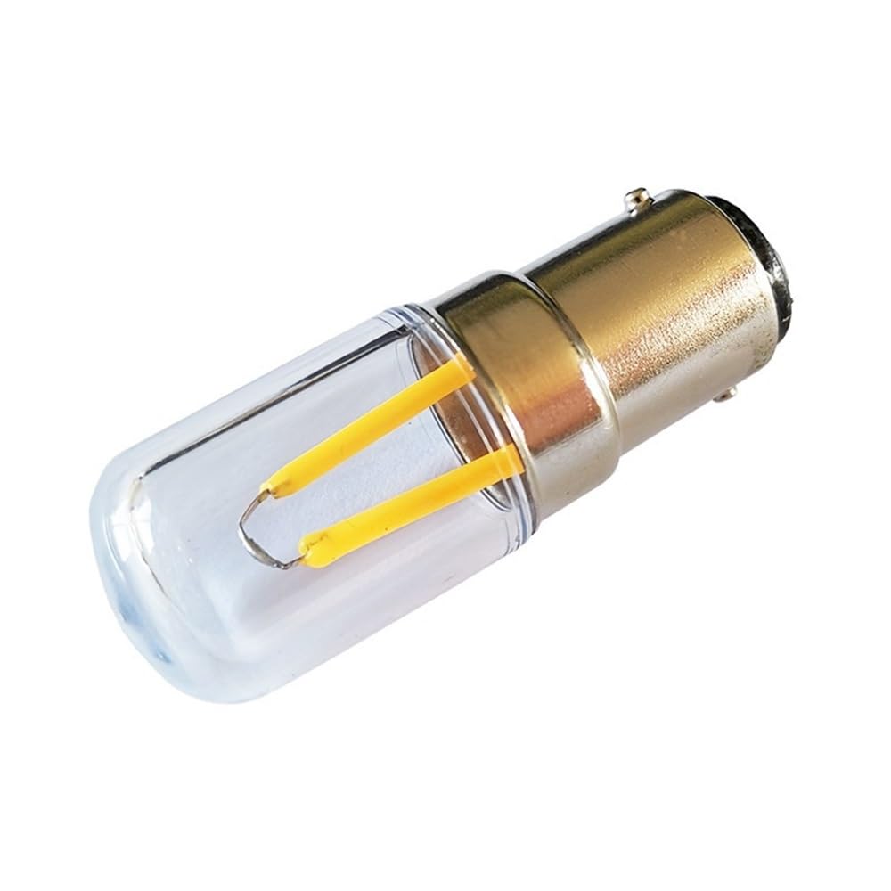 RZL Lighting, Confezione da 50, LED luce frigorifero AC220V T18S E12/E14/B15 1,5 W mini piccola luce illuminazione domestica(2200K Yellow,B15)