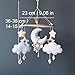 Felt Moon and Stars Baby Mobile for Crib – Boho Nursery Decor, Gender Neutral Hanging Mobile for Newborn, Baby Shower Gift