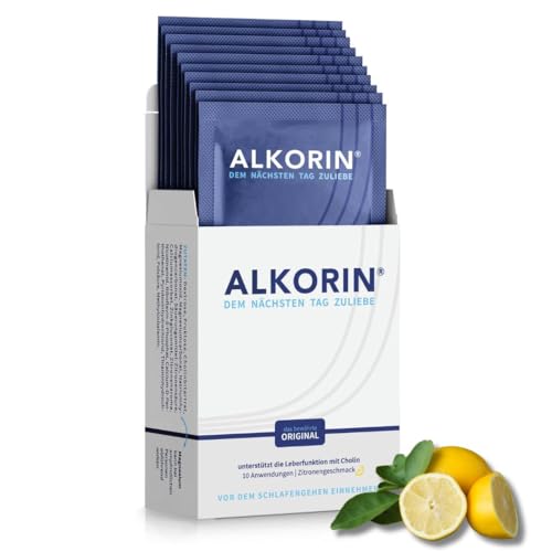 ALKORIN das bewährte Original | 10 Anwendungen | Dem nächsten Tag zuliebe | Unterstützt die Leberfunktion mit Cholin | Basenpulver | wichtige Elektrolyte Mineralien und Vitamine